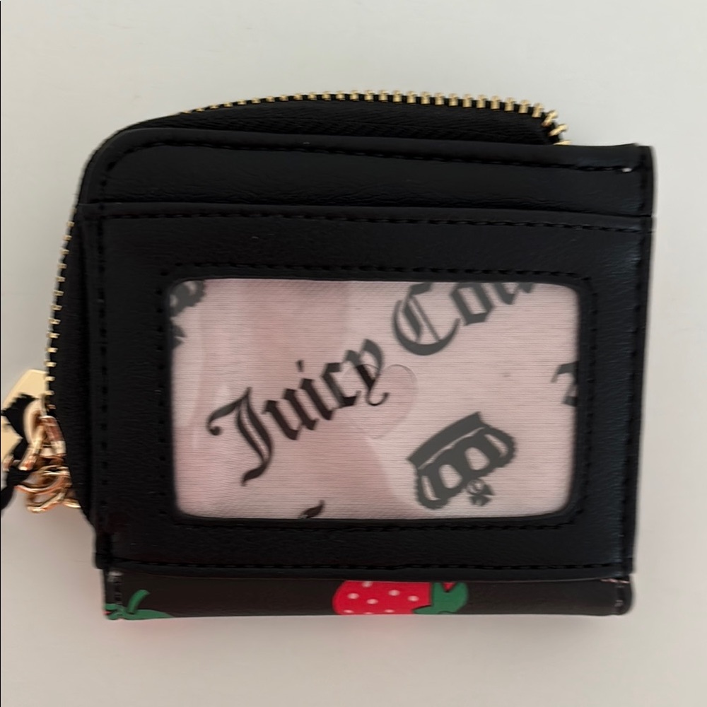 Juicy Couture Sweet Black Wallet with Strawberry 🍓 Print - Picture 6 of 11